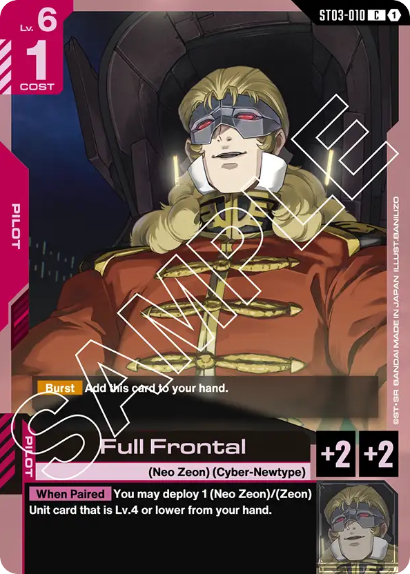 Full Frontal - ST03-010 - Common - Zeon's rush