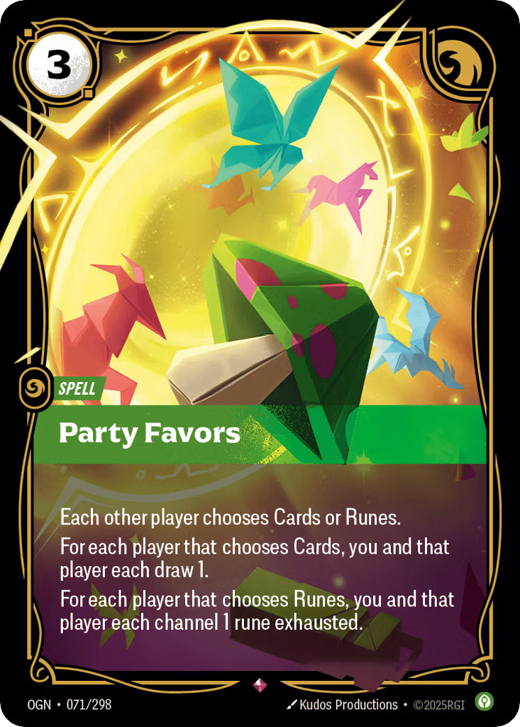 Party Favors - 071/298 - Rare - Origins