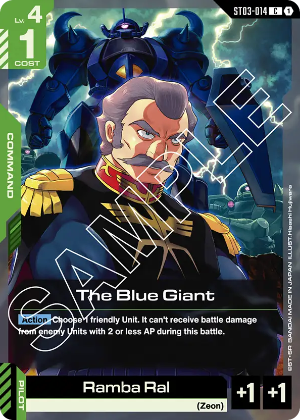 The Blue Giant - ST03-014 - Common - Zeon's rush