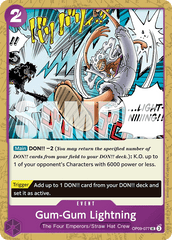 Gum-Gum Lightning - OP09-077 - Uncommon (Reprint) - Emperors In The New World
