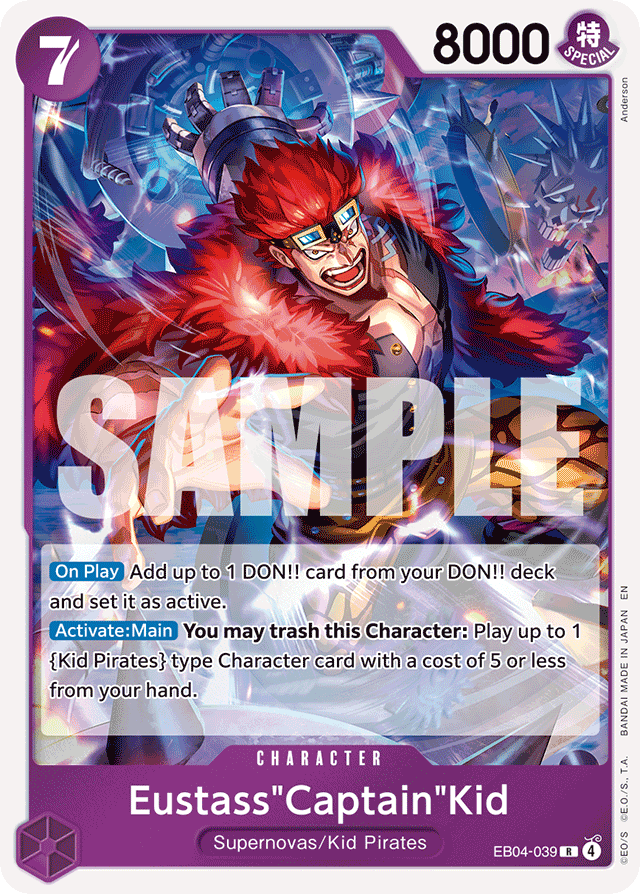 Eustass"Captain"Kid - EB04-039 - Rare - Egghead Crisis