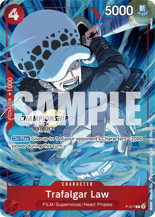 Trafalgar Law - P-017 - Promo (Championship Stamp) - Promos