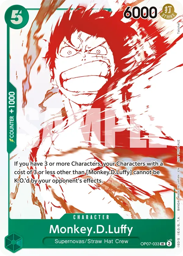 Monkey.D.Luffy - OP07-033 - Uncommon (Third Annivarsary Alt Art) - 500 Years In The Future