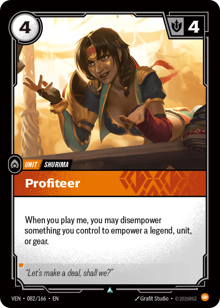 Profiteer - 082/166 - Uncommon - Vendetta