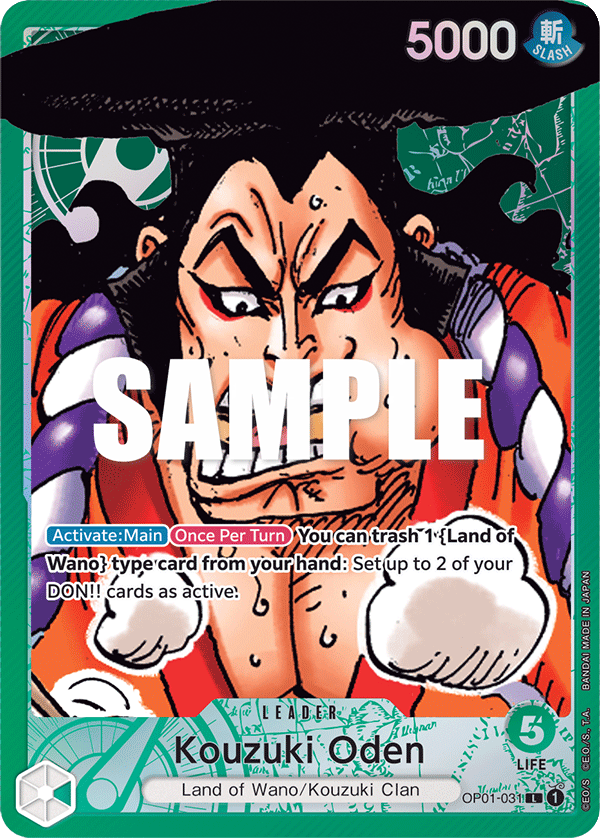 Kouzuki Oden - OP01-031 - Leader (Alternate Art) - Romance Dawn