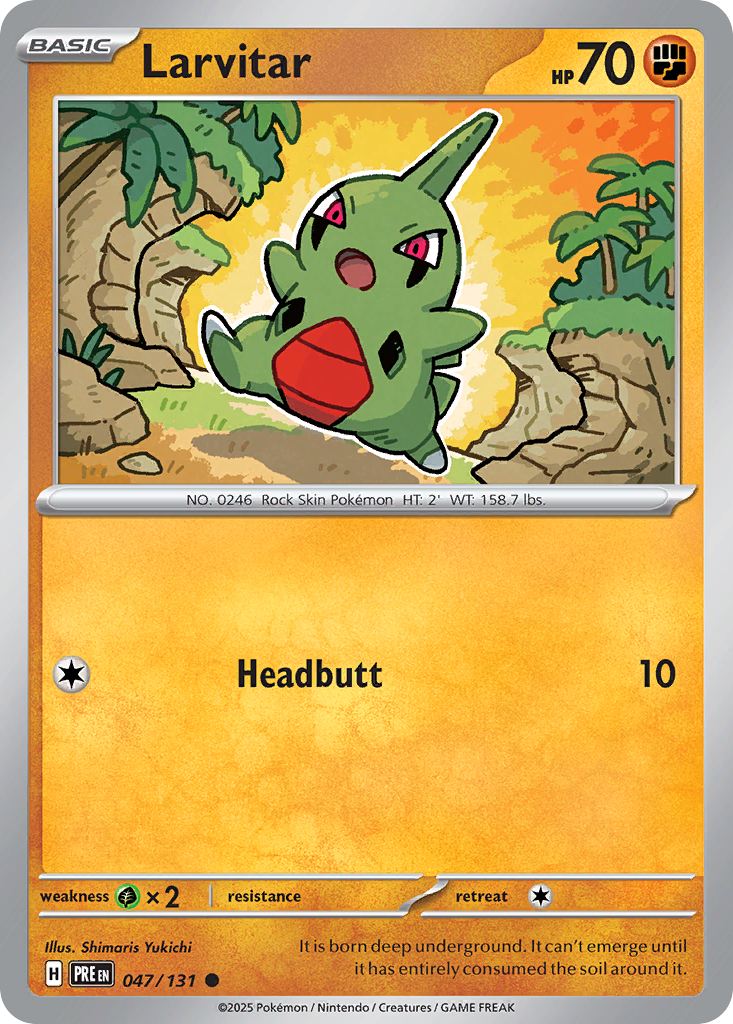 Larvitar - 047/131 - Prismatic Evolutions