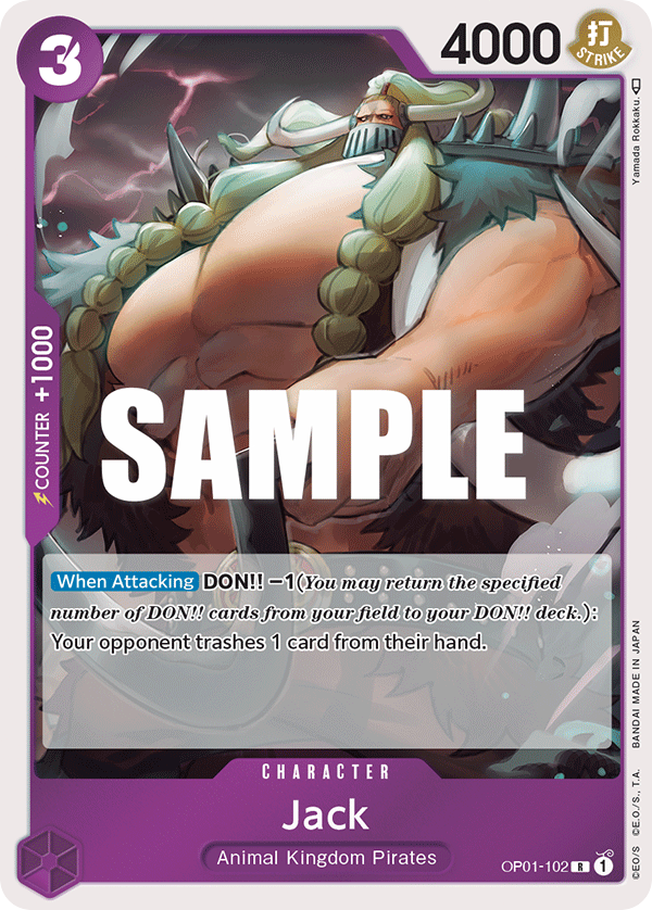 Jack - OP01-102 - Rare - Romance Dawn