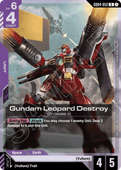 Gundam Leopard Destroy - GD04-052 - Rare - Phantom Aria