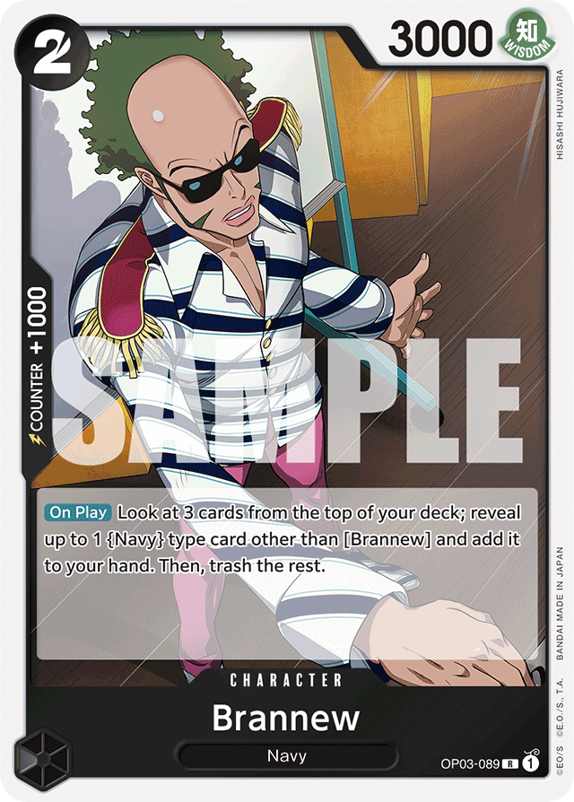Brannew - OP03-089 - Rare (Premium Reprint) - Pillars of Strength