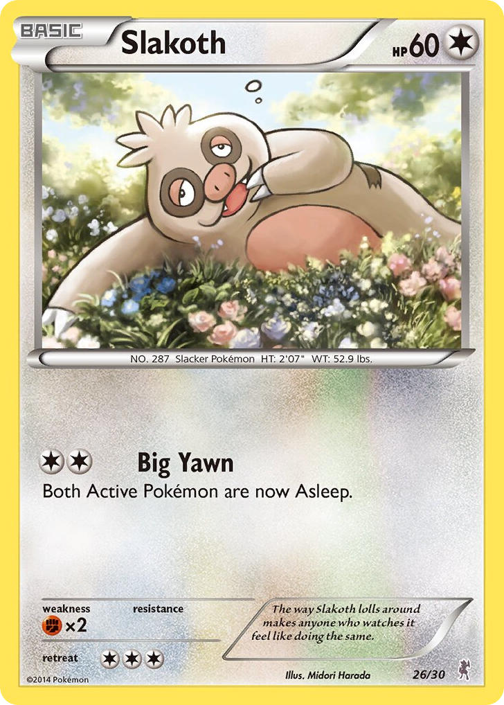 Slakoth - 26/30 - XY Trainer Kit Bisharp
