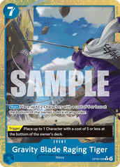 Gravity Blade Raging Tiger - OP06-058 - Rare (Alternate Art) - Wings of the Captain