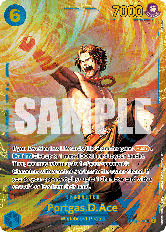 Portgas.D.Ace - OP13-119 - Secret Rare - Carrying On His Will