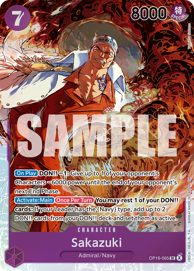 Sakazuki - OP16-065 - Super Rare - The Time Of Battle