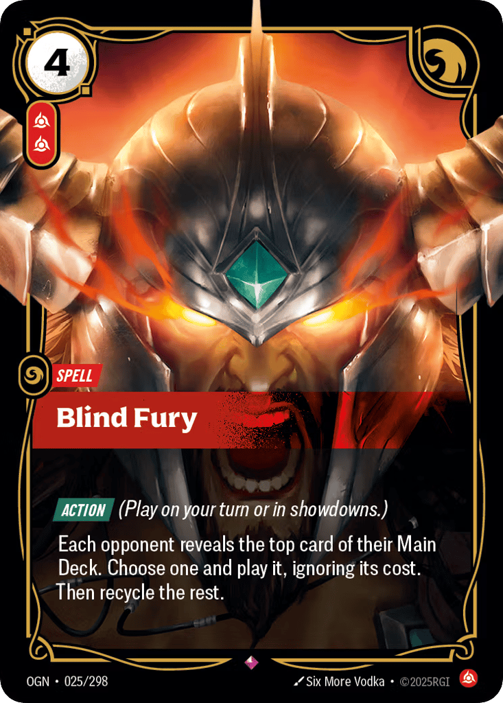 Blind Fury - 025/298 - Rare - Origins