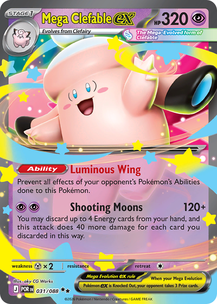 Mega Clefable ex - 31/88 - Perfect Order