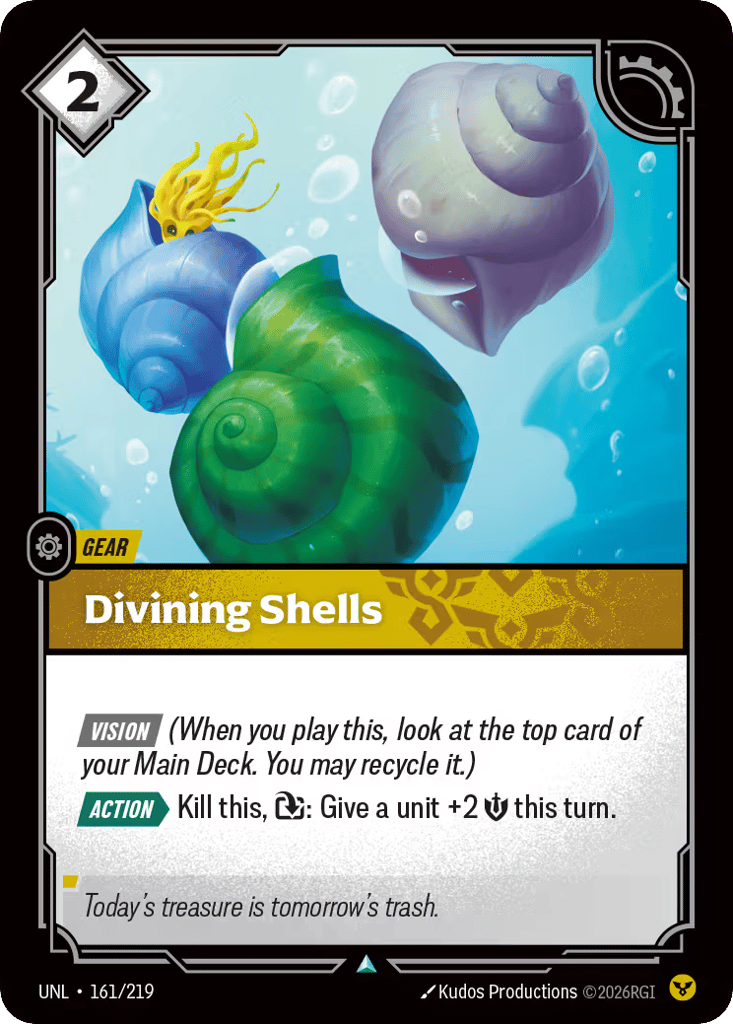 Divining Shells - 161/219 - Uncommon - Unleashed