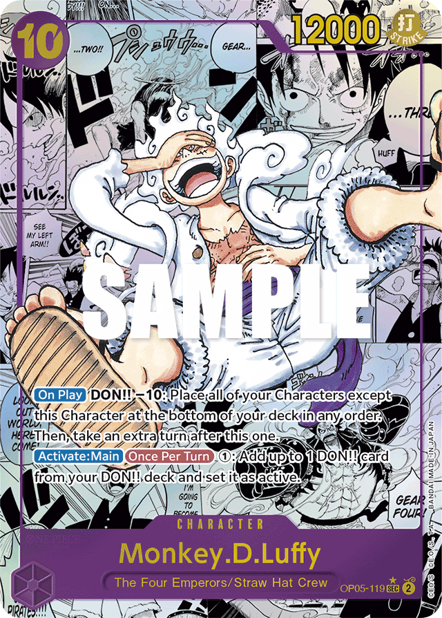 Monkey.D.Luffy - OP05-119 - Secret Rare (Manga Alt Art) - Awakening of the New Era