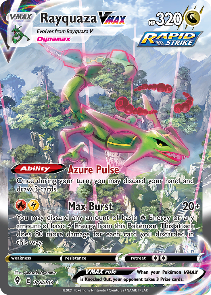 Rayquaza VMAX - 218/203 - Evolving Skies