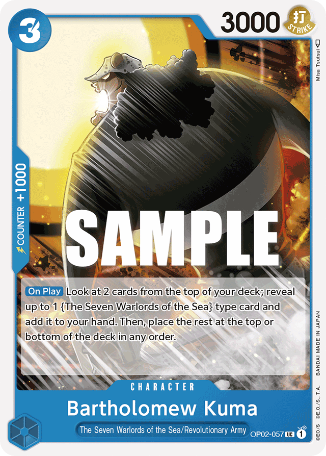Bartholomew Kuma - OP02-057 - Uncommon - Paramount War