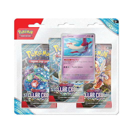 POKEMON SV07 STELLAR CROWN 3-PACK BLISTER