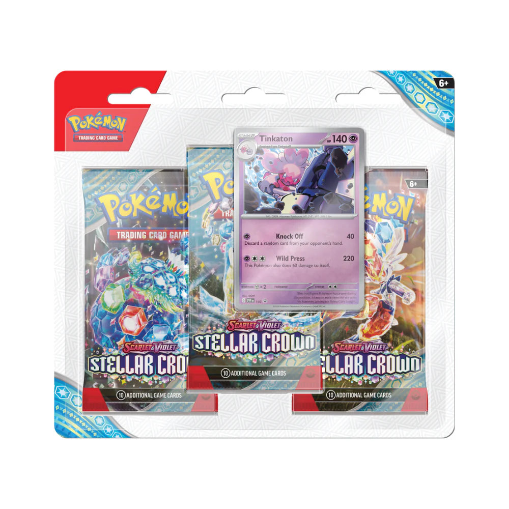 POKEMON SV07 STELLAR CROWN 3-PACK BLISTER