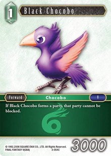 Black Chocobo - 3-054C - Opus III