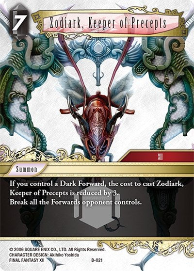 Zodiark, Keeper of Precepts - B-021 - Boss Deck: Chaos