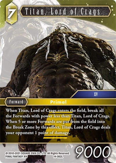 Titan, Lord of Crags - 14-062L - Opus XIV: Crystal Abyss