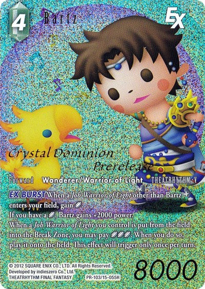 Bartz EX (Prerelease Promo) - 15-055H - Crystal Dominion