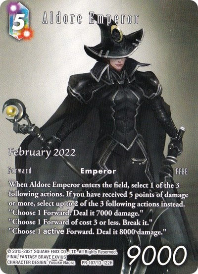 Aldore Emperor (Full Art) - PR-107/13-122H - FF: Promo Cards