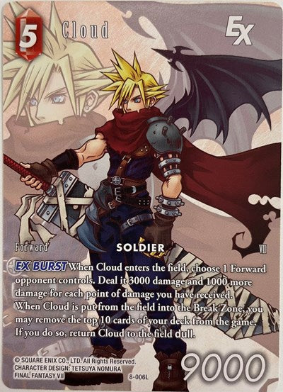 Cloud EX (Full Art Reprint) - 8-006L - Crystal Dominion