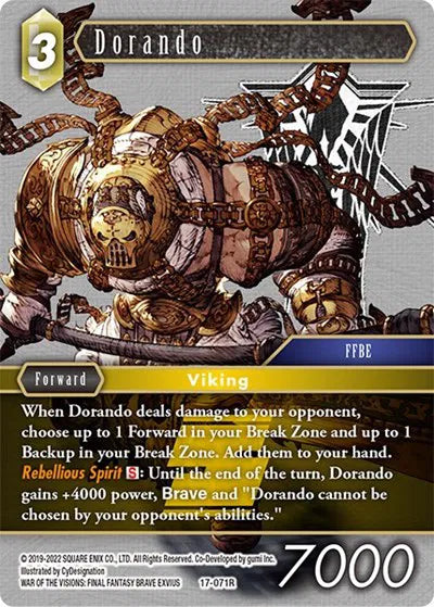 Dorando - 17-071R - Rebellion's Call