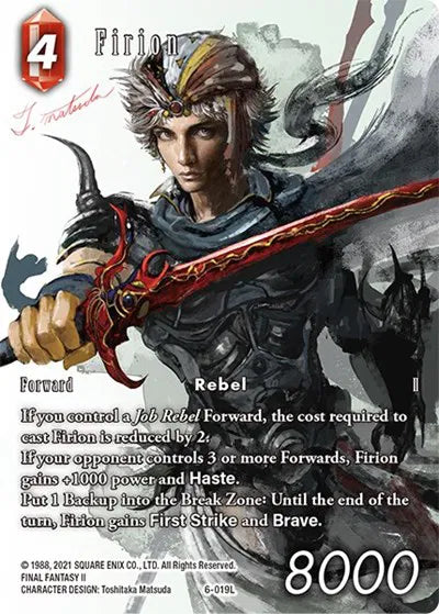 Firion (Full Art Reprint) - 6-019L - Rebellion's Call