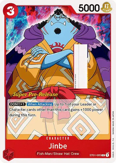 Jinbe - ST01-005 - Super Pre-Release Starter Deck 1: Straw Hat Crew
