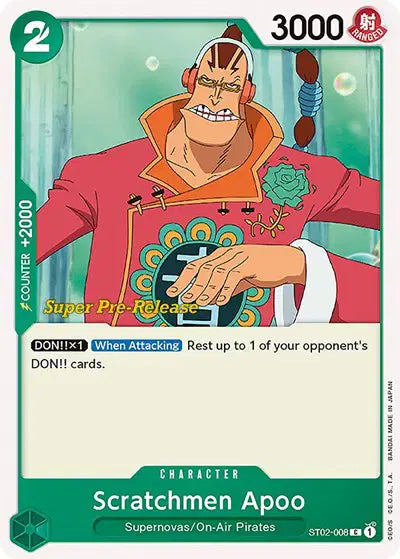 Scratchmen Apoo - ST02-008 - Super Pre-Release Starter Deck 2: Worst Generation