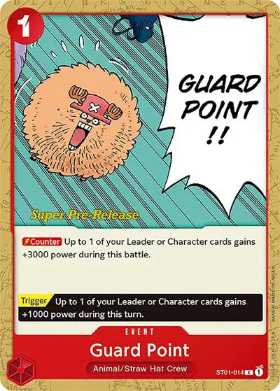 Guard Point - ST01-014 - Super Pre-Release Starter Deck 1: Straw Hat Crew