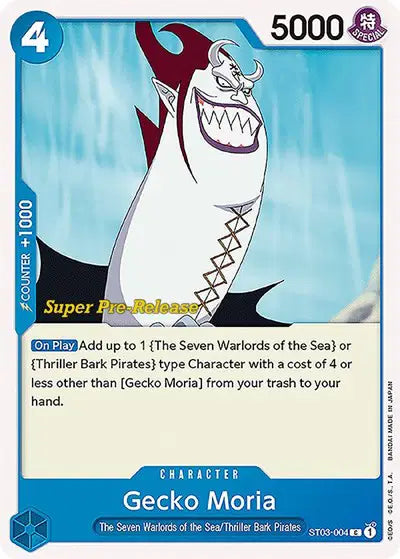Gecko Moria - ST03-004 - Super Pre-Release Starter Deck 3: The Seven Warlords of the Sea