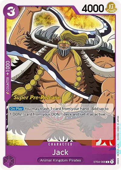 Jack - ST04-008 - Super Pre-Release Starter Deck 4: Animal Kingdom Pirates