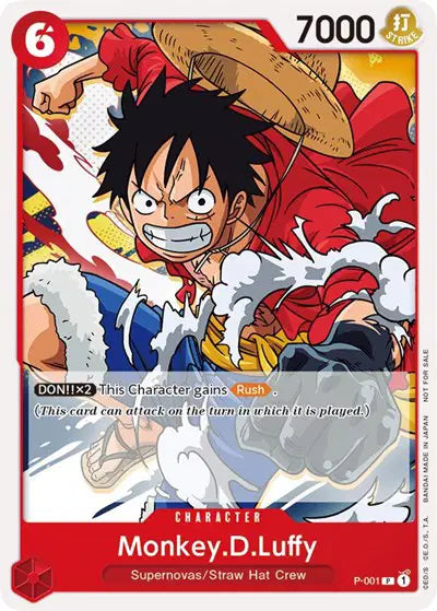 Monkey.D.Luffy (Super Pre-Release) [Participant] - P-001 - One Piece Promotion Cards