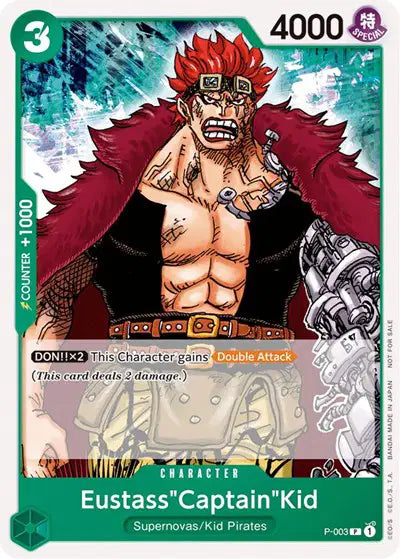 Eustass"Captain"Kid (Promotion Pack 2022) - P-003 - One Piece Promotion Cards