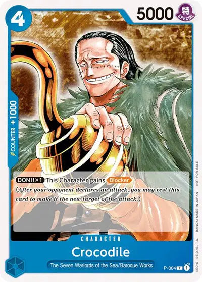 Crocodile (Promotion Pack 2022) - P-004 - One Piece Promotion Cards