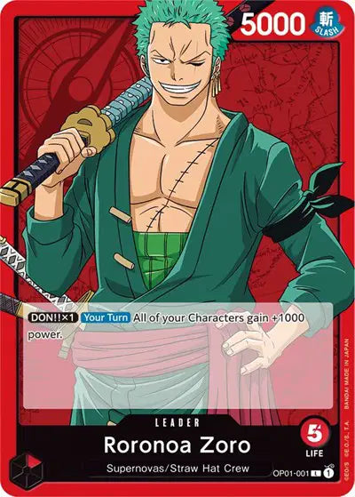Roronoa Zoro (001) - OP01-001 - Romance Dawn