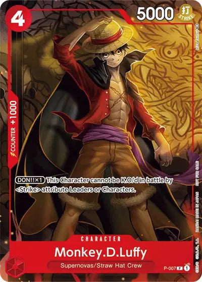 Monkey.D.Luffy - P-007 (Tournament Pack Vol. 1) - P-007 - One Piece Promotion Cards