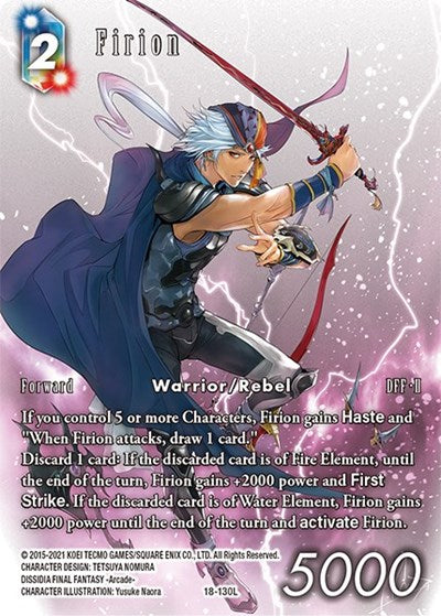 Firion (Full Art) - 18-130L - Resurgence of Power