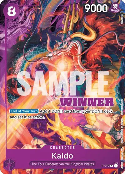 Kaido - P-010 (Winner Pack Vol. 1) - P-010 - One Piece Promotion Cards
