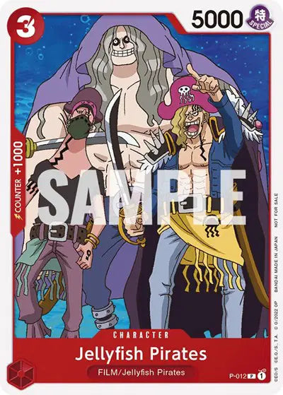 Jellyfish Pirates (One Piece Film Red) - P-012 - One Piece Promotion Cards
