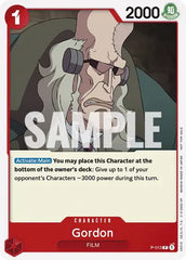 Gordon (One Piece Film Red) - P-013 - One Piece Promotion Cards
