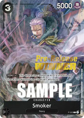Smoker (Pre-Release) [Winner] - P-025 - One Piece Promotion Cards
