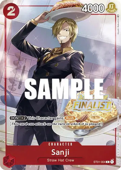 Sanji (Online Regional 2023) [Finalist] - ST01-004 - One Piece Promotion Cards
