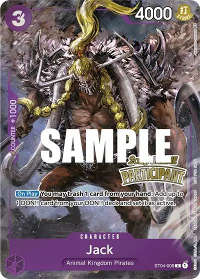 Jack (Online Regional 2023) [Participant] - ST04-008 - One Piece Promotion Cards